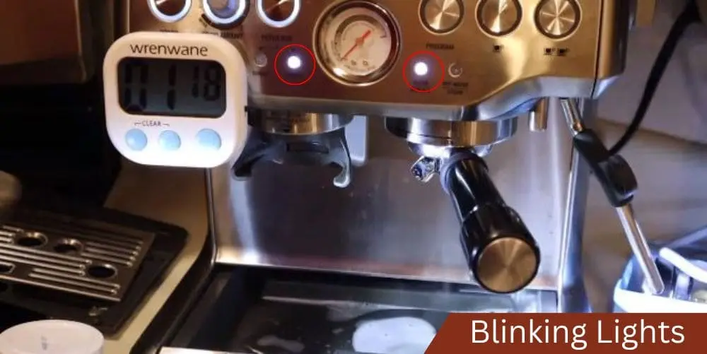 Blinking lights on your Breville