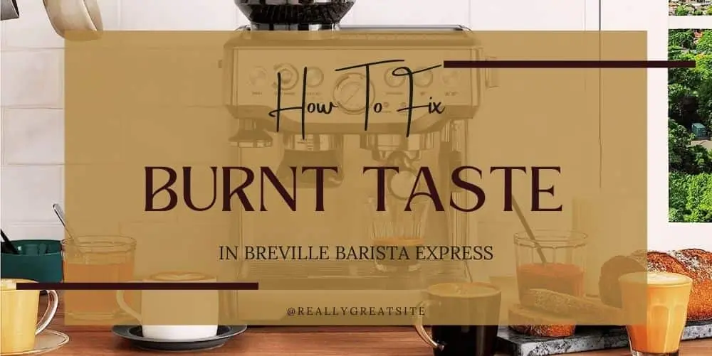 breville barista express burnt taste