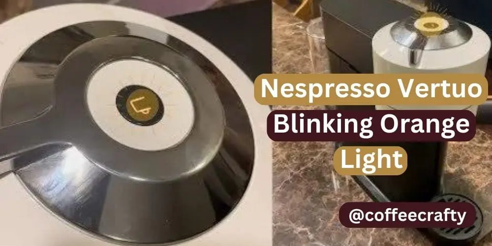 nespresso vertuo blinking orange light